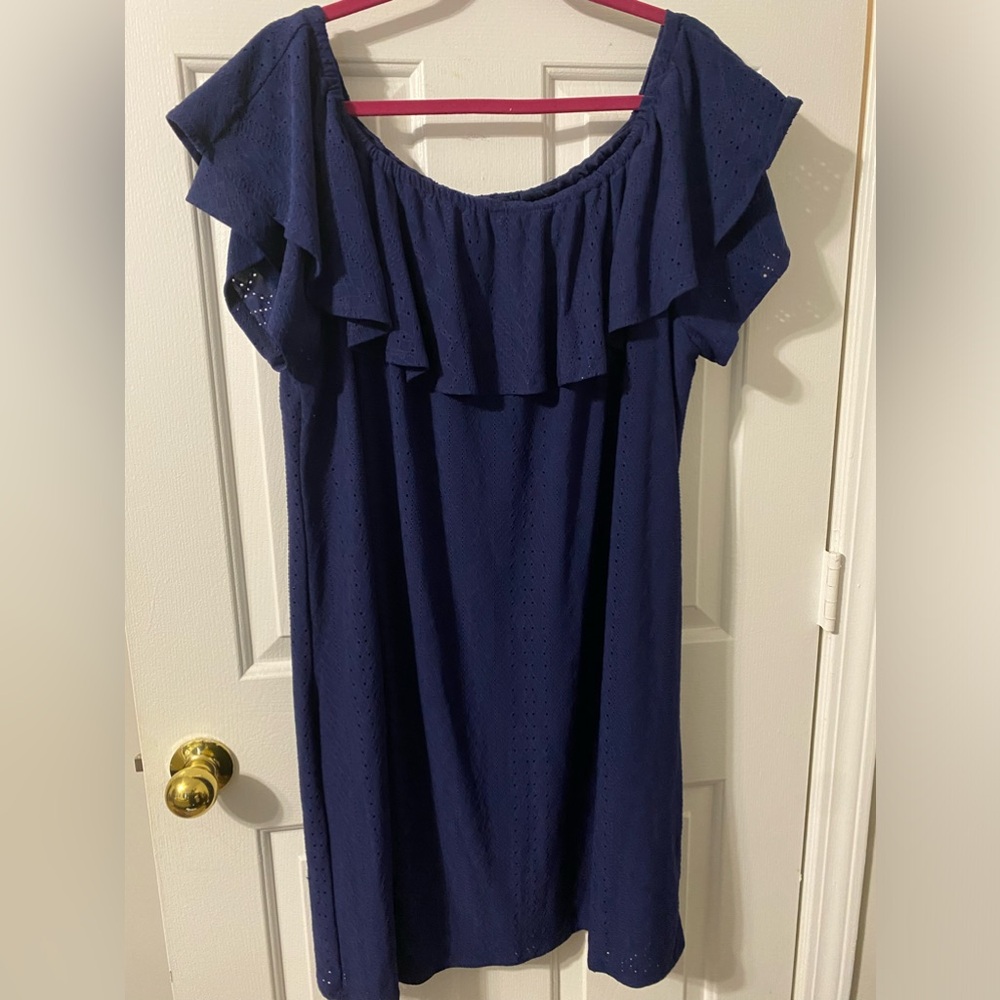 Danilo Boutique Navy Dress. Size 3X